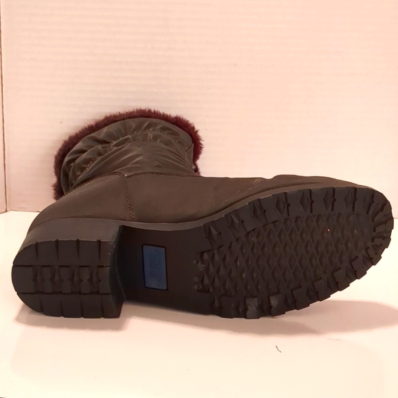 London Fog Weather Proof Brown Winter Boots 11W - Picture 4 of 9